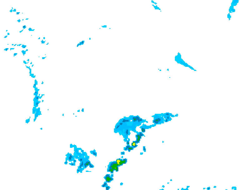 GDPS precipitation 120 hour forecast chart for Canada based on 2026/05/14 0000Z data