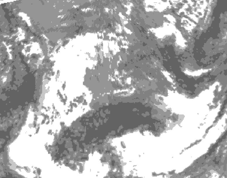 GDPS total cloud 108 hour forecast chart for Canada based on 2026/05/14 0000Z data