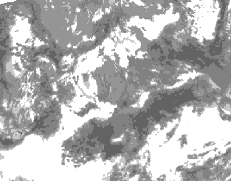 GDPS total cloud 138 hour forecast chart for Canada based on 2026/05/14 0000Z data