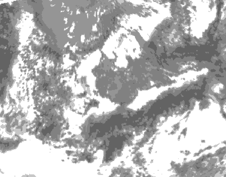 GDPS total cloud 144 hour forecast chart for Canada based on 2026/05/14 0000Z data