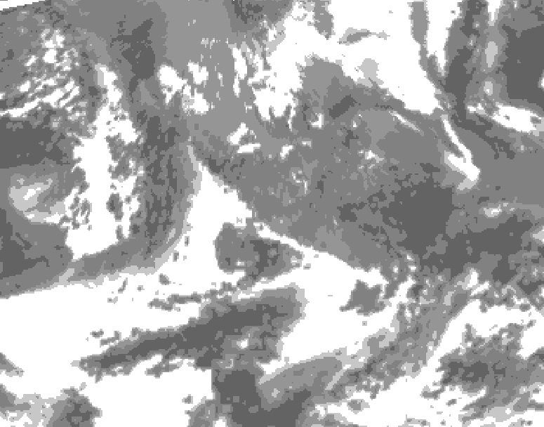 GDPS total cloud 198 hour forecast chart for Canada based on 2026/05/14 0000Z data