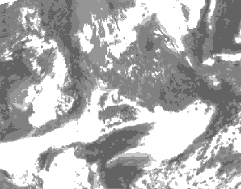 GDPS total cloud 210 hour forecast chart for Canada based on 2026/05/14 0000Z data