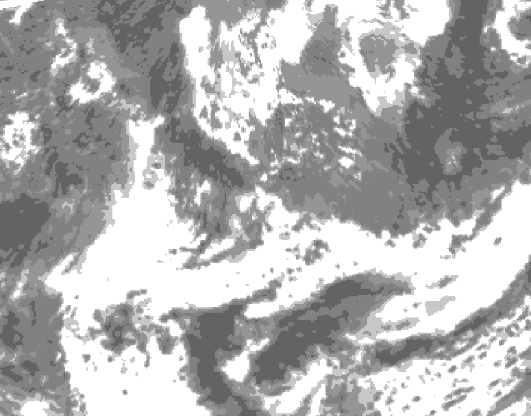 GDPS total cloud 234 hour forecast chart for Canada based on 2026/05/14 0000Z data