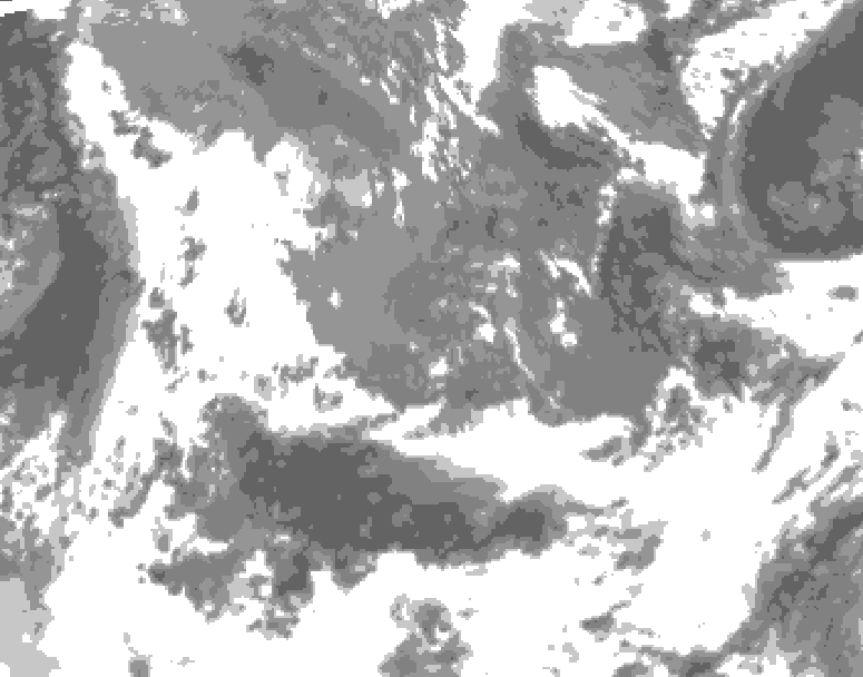 GDPS total cloud 078 hour forecast chart for Canada based on 2026/05/14 1200Z data