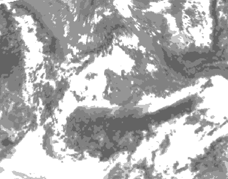GDPS total cloud 126 hour forecast chart for Canada based on 2026/05/14 1200Z data