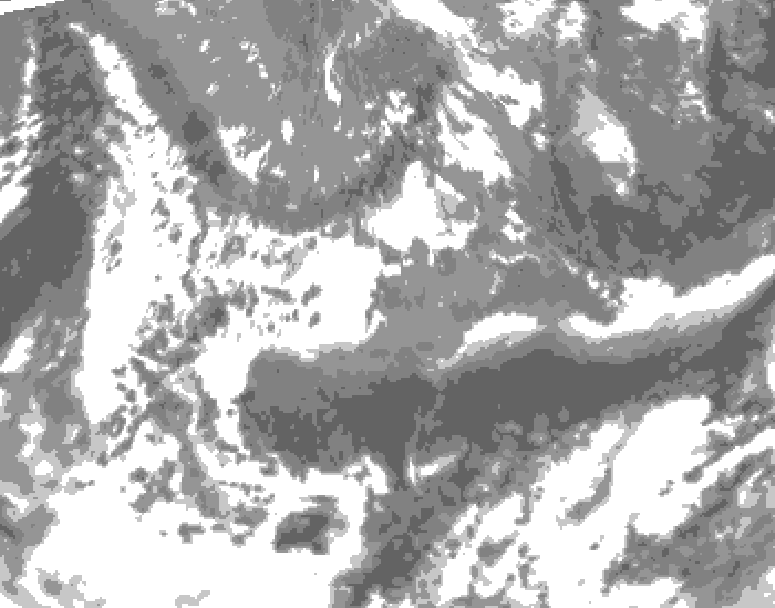 GDPS total cloud 138 hour forecast chart for Canada based on 2026/05/14 1200Z data