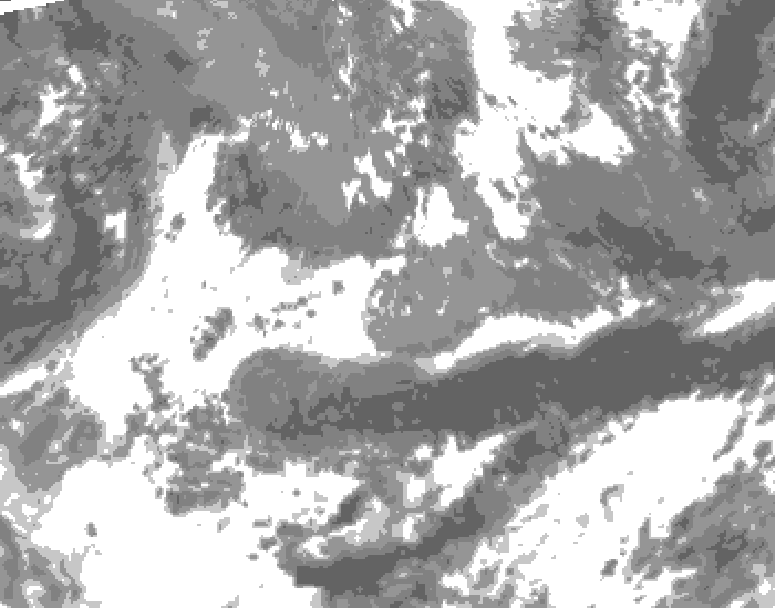 GDPS total cloud 150 hour forecast chart for Canada based on 2026/05/14 1200Z data