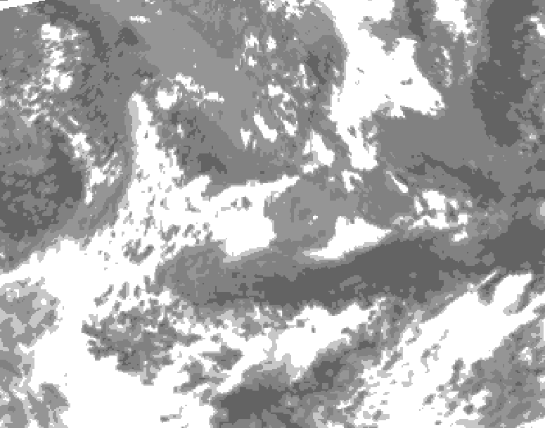 GDPS total cloud 156 hour forecast chart for Canada based on 2026/05/14 1200Z data