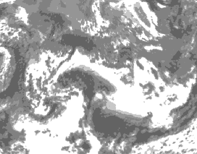 GDPS total cloud 234 hour forecast chart for Canada based on 2026/05/14 1200Z data