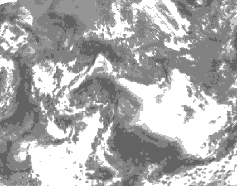 GDPS total cloud 240 hour forecast chart for Canada based on 2026/05/14 1200Z data