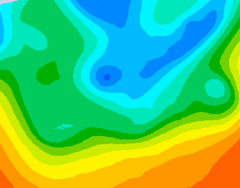 GDPS 500 millibar geopotential height 042 hour forecast chart for Canada based on 2026/05/15 0000Z data