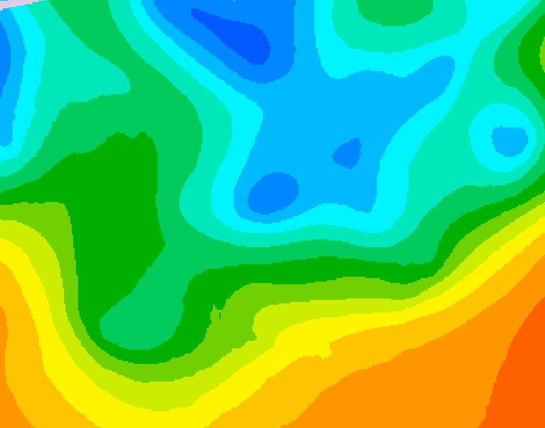 GDPS 500 millibar geopotential height 060 hour forecast chart for Canada based on 2026/05/15 0000Z data