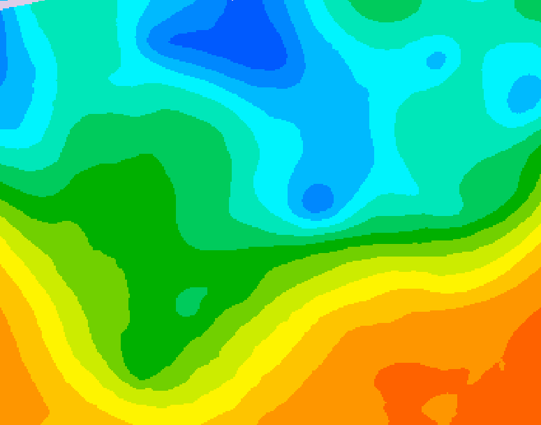 GDPS 500 millibar geopotential height 078 hour forecast chart for Canada based on 2026/05/15 0000Z data