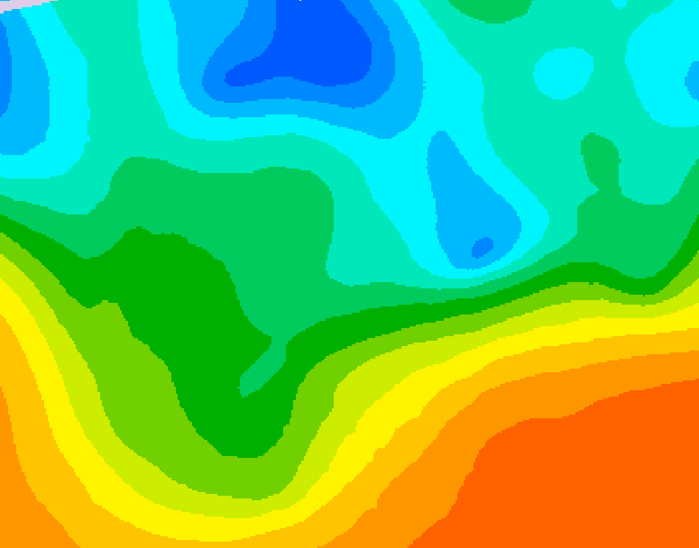 GDPS 500 millibar geopotential height 090 hour forecast chart for Canada based on 2026/05/15 0000Z data