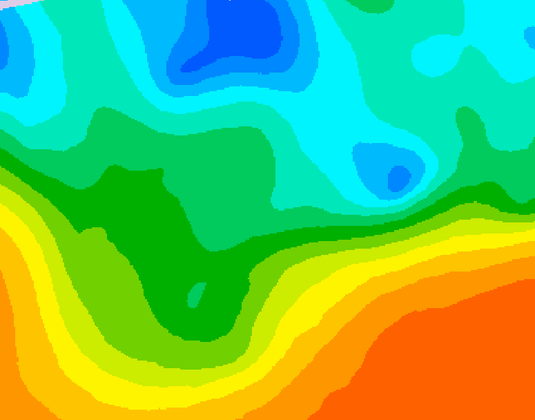 GDPS 500 millibar geopotential height 096 hour forecast chart for Canada based on 2026/05/15 0000Z data