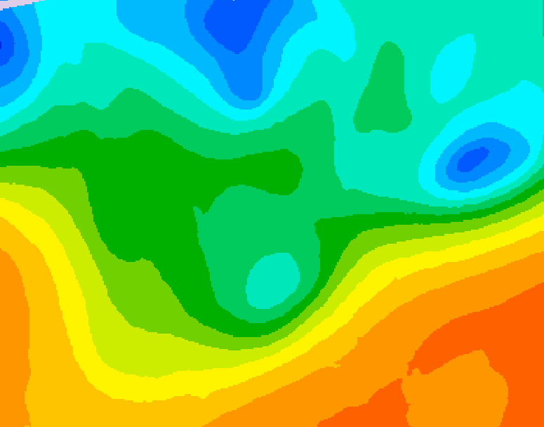 GDPS 500 millibar geopotential height 120 hour forecast chart for Canada based on 2026/05/15 0000Z data