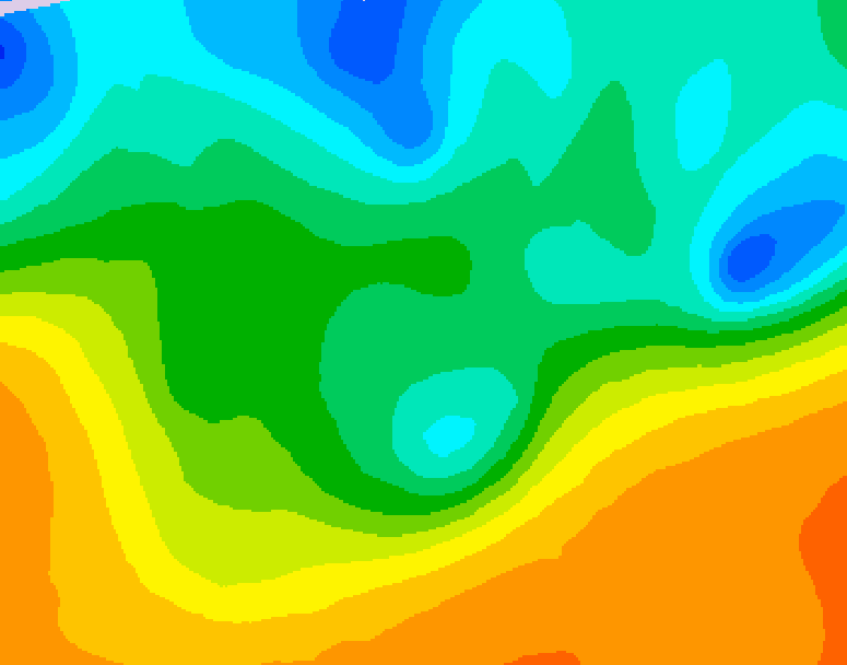 GDPS 500 millibar geopotential height 126 hour forecast chart for Canada based on 2026/05/15 0000Z data