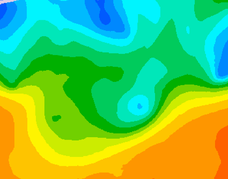 GDPS 500 millibar geopotential height 138 hour forecast chart for Canada based on 2026/05/15 0000Z data
