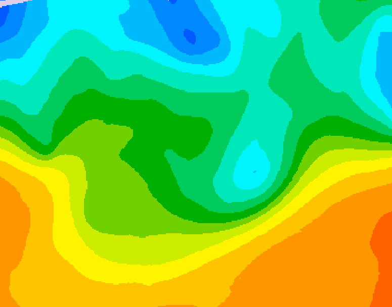 GDPS 500 millibar geopotential height 144 hour forecast chart for Canada based on 2026/05/15 0000Z data