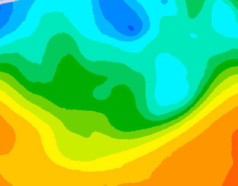 GDPS 500 millibar geopotential height 162 hour forecast chart for Canada based on 2026/05/15 0000Z data