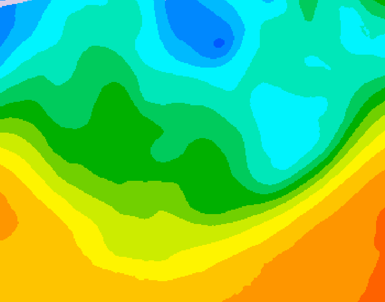 GDPS 500 millibar geopotential height 168 hour forecast chart for Canada based on 2026/05/15 0000Z data