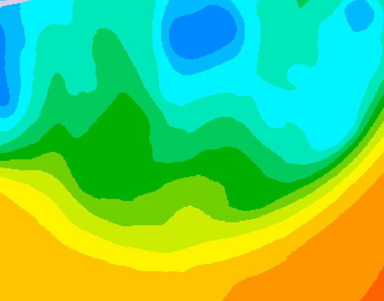 GDPS 500 millibar geopotential height 186 hour forecast chart for Canada based on 2026/05/15 0000Z data