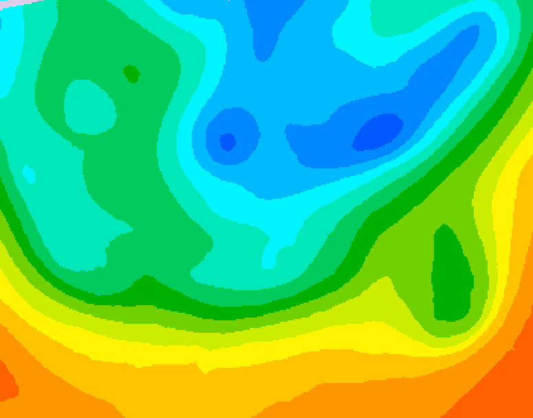 GDPS 500 millibar geopotential height 012 hour forecast chart for Canada based on 2026/05/15 1200Z data