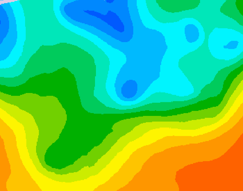 GDPS 500 millibar geopotential height 060 hour forecast chart for Canada based on 2026/05/15 1200Z data
