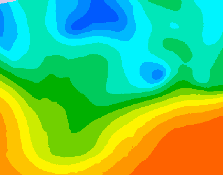 GDPS 500 millibar geopotential height 084 hour forecast chart for Canada based on 2026/05/15 1200Z data