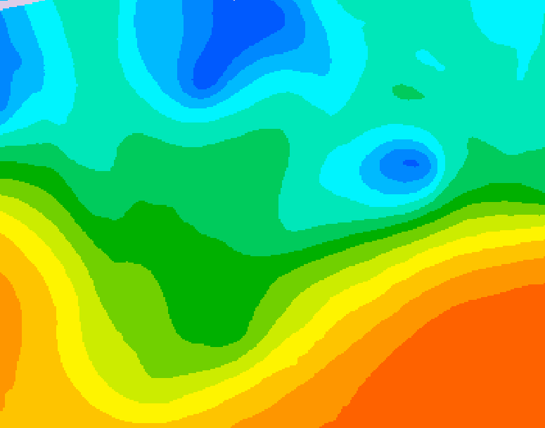 GDPS 500 millibar geopotential height 096 hour forecast chart for Canada based on 2026/05/15 1200Z data