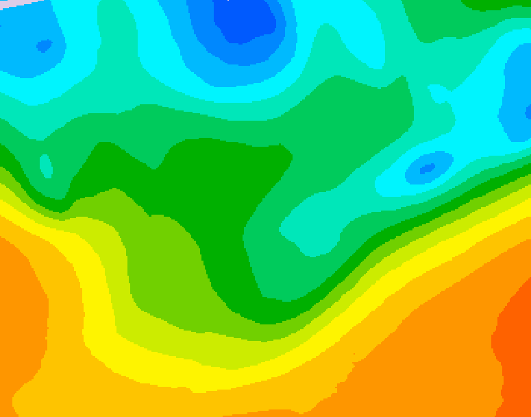 GDPS 500 millibar geopotential height 132 hour forecast chart for Canada based on 2026/05/15 1200Z data