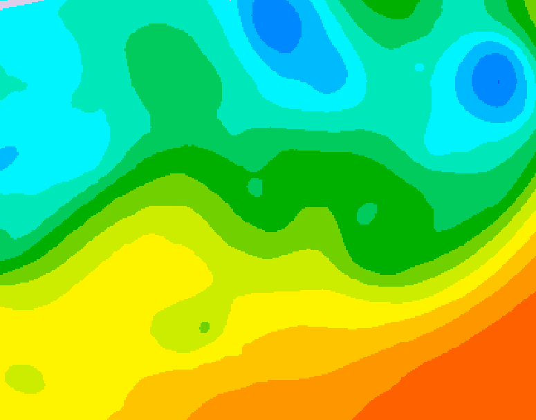 GDPS 500 millibar geopotential height 216 hour forecast chart for Canada based on 2026/05/15 1200Z data