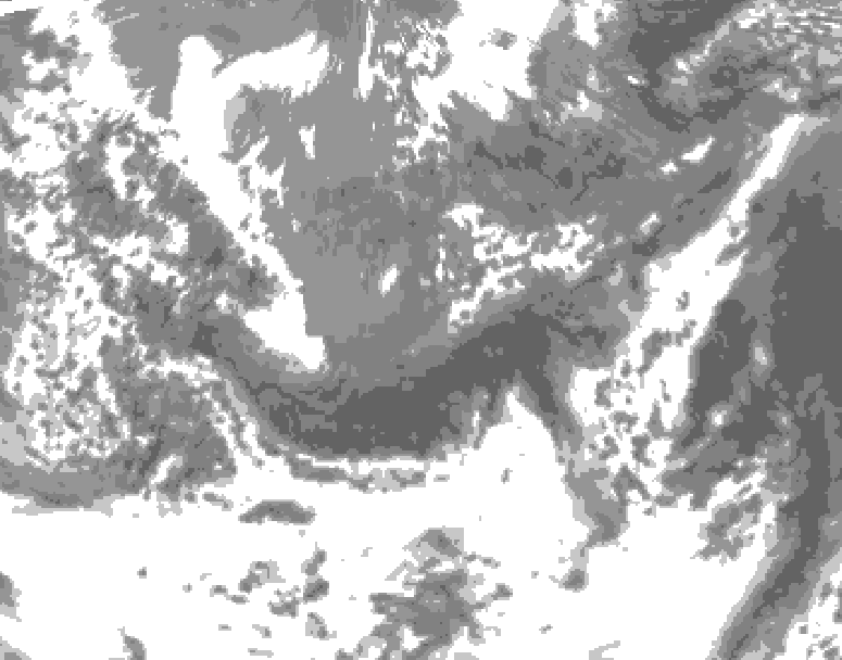 GDPS total cloud 024 hour forecast chart for Canada based on 2026/05/15 0000Z data