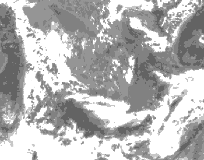 GDPS total cloud 060 hour forecast chart for Canada based on 2026/05/15 0000Z data