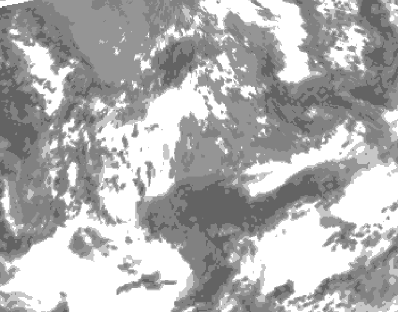 GDPS total cloud 108 hour forecast chart for Canada based on 2026/05/15 0000Z data