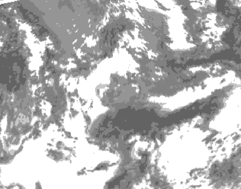 GDPS total cloud 114 hour forecast chart for Canada based on 2026/05/15 0000Z data