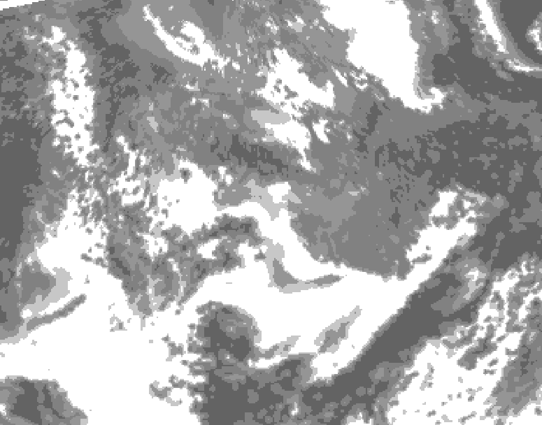 GDPS total cloud 174 hour forecast chart for Canada based on 2026/05/15 0000Z data