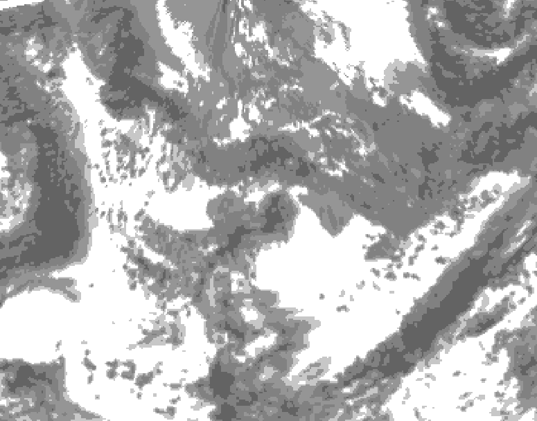GDPS total cloud 192 hour forecast chart for Canada based on 2026/05/15 0000Z data