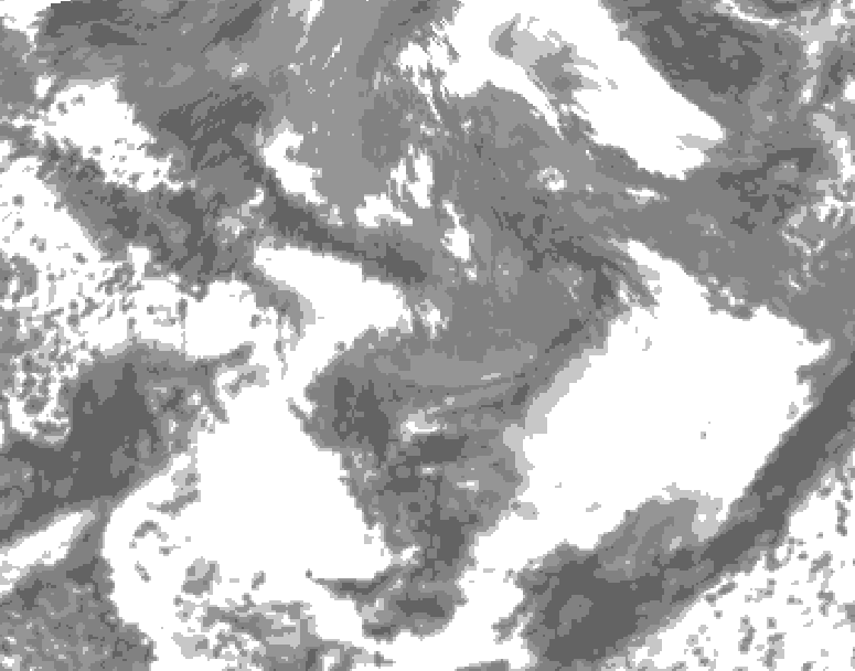 GDPS total cloud 228 hour forecast chart for Canada based on 2026/05/15 0000Z data