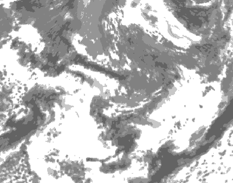 GDPS total cloud 234 hour forecast chart for Canada based on 2026/05/15 0000Z data