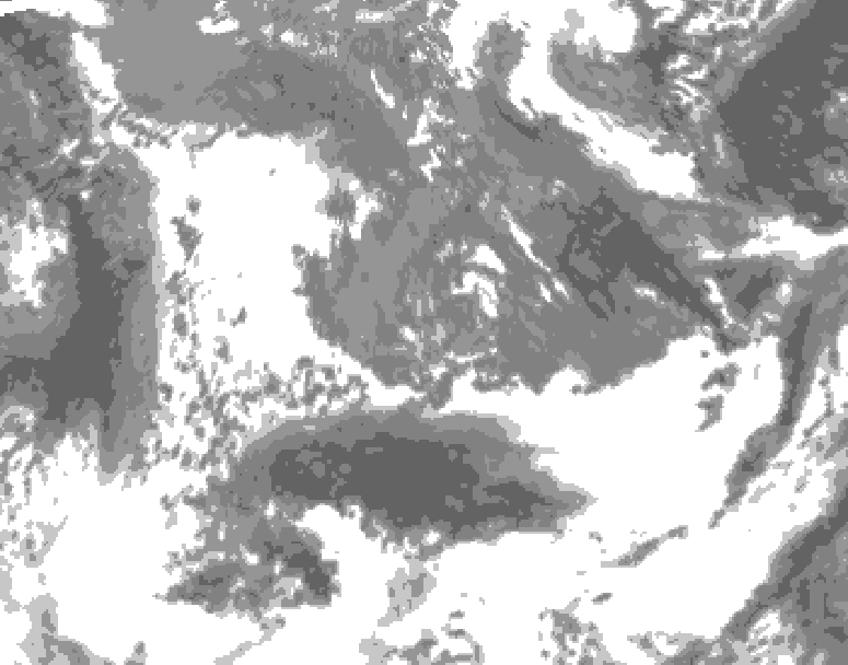 GDPS total cloud 060 hour forecast chart for Canada based on 2026/05/15 1200Z data