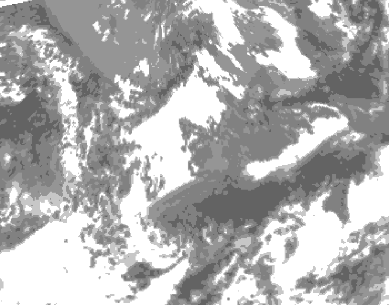 GDPS total cloud 108 hour forecast chart for Canada based on 2026/05/15 1200Z data