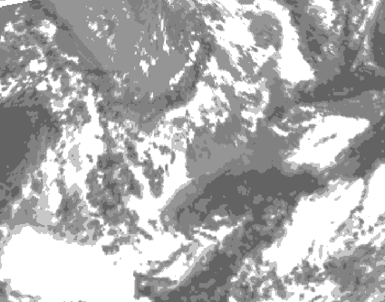 GDPS total cloud 120 hour forecast chart for Canada based on 2026/05/15 1200Z data