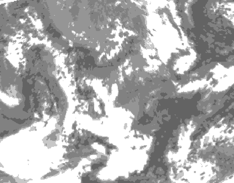 GDPS total cloud 144 hour forecast chart for Canada based on 2026/05/15 1200Z data
