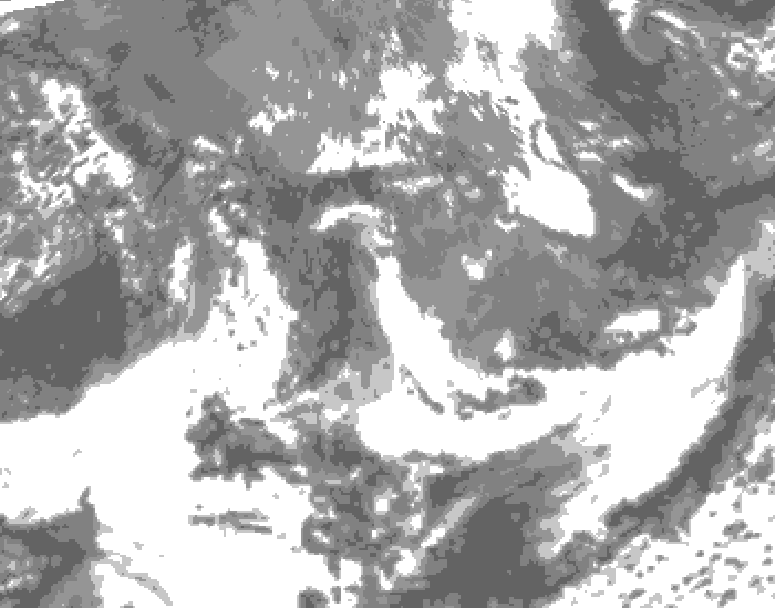 GDPS total cloud 192 hour forecast chart for Canada based on 2026/05/15 1200Z data