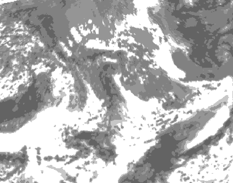 GDPS total cloud 204 hour forecast chart for Canada based on 2026/05/15 1200Z data