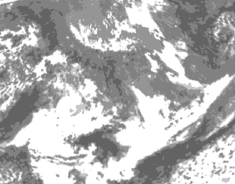 GDPS total cloud 216 hour forecast chart for Canada based on 2026/05/15 1200Z data