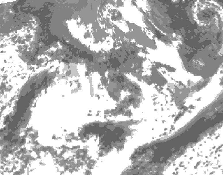 GDPS total cloud 228 hour forecast chart for Canada based on 2026/05/15 1200Z data