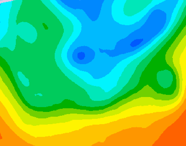 GDPS 500 millibar geopotential height 012 hour forecast chart for Canada based on 2026/05/16 0000Z data