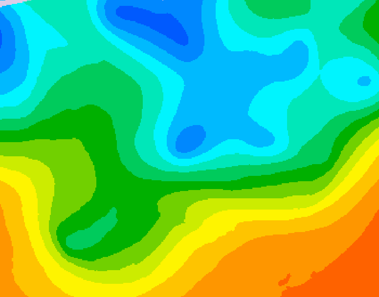GDPS 500 millibar geopotential height 042 hour forecast chart for Canada based on 2026/05/16 0000Z data